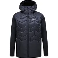 Peak Performance - Piumino da uomo isolante e versatile - M Elevate Liner Hybrid Hood Jacket Black per Uomo in Poliestere Riciclato - Taglia S - Nero