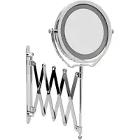 Wenko Led specchio cosmetico make-up illuminazione parete brolo luce cromo