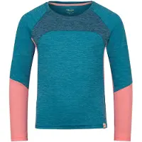 TROLLKIDS Girl's Seiland Longsleeve Maglia funzionale Bambini (92, turchese)