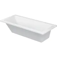Duravit Vasca D-Code 170 x 75 x 42 cm versione da incasso, zona piedi di scarico, bianco, 700100000000000