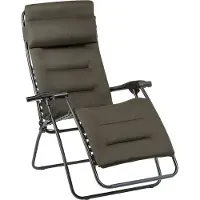 Lafuma Mobilier - Poltrona pieghevole imbottita, modello largo -&nbsp;RSX Clip XL AirComfort - RSX Clip XL AirComfort Taupe - Marrone