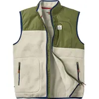 Passenger Offgrid Recycled Sherpa Fleece Vest Gilet in pile Uomo (M, beige)