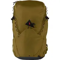 Klättermusen - Zaino leggero da trekking - Gilling Backpack 20L Olive in Pelle - Kaki