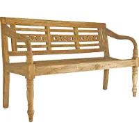Garden Pleasure Panca da giardino Moyo 960369 legno marrone 150,0 cm