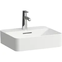 Laufen VAL vasque, 3 trous pour robinet, avec trop-plein, 450x380mm, H8122807581081, H8122807581081