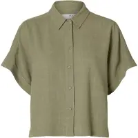 Selected Camicia A Maniche Corte Donne Verde 40