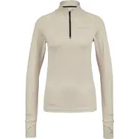 Stoic Women's HelsingborgSt. Performance L/S with Zip Maglia da corsa Donna (3XL, beige)