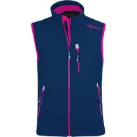TROLLKIDS Kid's Trollfjord Vest Gilet softshell Bambini (110, blu)