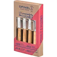 Opinel 002163 Les Essentiels set di coltelli per sbucciare in legno d'olivo
