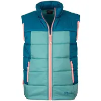 TROLLKIDS Kid's Hardanger Vest Gilet sintetico Bambini (104, turchese)