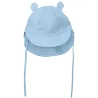 Huttelihut Kid's Summer Hat Ears Woven Cappellino Bambini (50/56, blu)