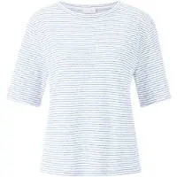 Rich & royal Striped Linen T-shirt Sustainable Clear Sky Taglia: M | Maglie Sportivi Outlet | Donna | Bianco