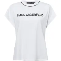 Karl Lagerfeld Logo Piping T-shirt White Taglia: S | Maglie Sportivi Outlet | Donna | Bianco