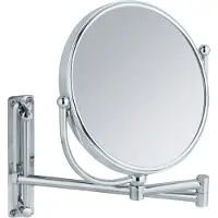 Wenko specchio cosmetico da parete DELUXE grande make-up 5 pieghevole Ø19 cm bagno WC