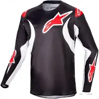 Alpinestars Maglia Racer Lucent Ragazzo 2024 Black White