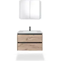 Duravit Sivida lavabo pour meuble, 1 trou pour robinet, sans trop-plein, 820x485mm, blanc satiné, 2650013200, 2650013200