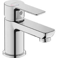 Duravit D-Code Mitigeur monocommandé pour lavabo S FreshStart et Minusflow, sans garniture de vidage, DC1013002010, DC1013002010