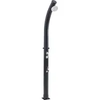 Casa.pro Doccia solare 'Kebomi' con doccia a pedale fino a 60 °C plastica 216 cm 18 L nero