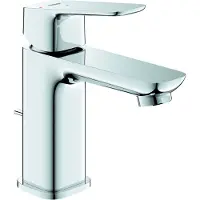 GROHE Cubeo Mitigeur monocommandé pour lavabo, S-Size, saillie 106mm, vidage à tirette, EcoMode, 1017300000, 1017300000