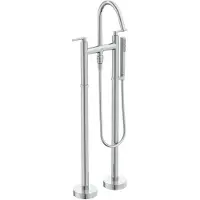 Ideal standard Miscelatore a due maniglie per vasca JOY NEO freestanding, maniglie a leva cromate