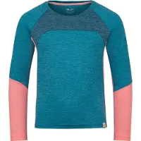 TROLLKIDS Girl's Seiland Longsleeve Maglia funzionale Bambini (140, turchese)