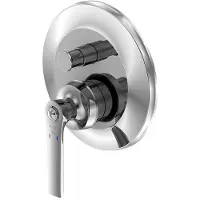 Steinberg Série 350 robinetterie de douche pour baignoire, set de montage final, 2 consommateurs, avec inverseur, 35021033, 35021033