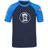 TROLLKIDS Kid's Kvalvika T Maglia funzionale Bambini (152, blu)