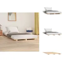 vidaXL Letto in legno massiccio 100x200 cm pino - Letti e strutture letto