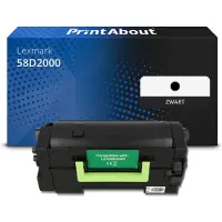 PrintAbout Toner compatibile Lexmark 58D2000 - Nero