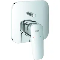 GROHE Cubeo Mitigeur monocommandé pour bain, montage encastré, kit de finition pour Rapido SmartBox, 1017780000, 1017780000