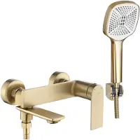 REA Rubinetto da Vasca Storm Brush Gold
