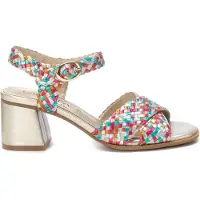 Carmela per donna. 16219205-MULTICOLOR Sandali in pelle 162192 multicolore (40), 3 a 5cm, Fibbia, Casual, Da sera