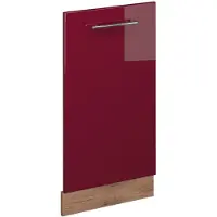 Vicco Pannello frontale della lavastoviglie Fame-Line Bordeaux lucido 45 cm senza piano di lavoro, Model 54301