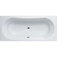 Laufen Thallium - Vasca da bagno in acciaio 1800x800 mm, bianco H2250900000401