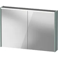 Duravit Armoire de toilette D-Code, prise type E (FR, BE), 2 portes, champ lumineux LED en haut, 1000x700mm, 7 W, DC71070HGHG1000, DC71070HGHG1000