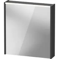 Duravit Armoire de toilette D-Code, prise type E (FR, BE), 1 porte avec butée à droite, champ lumineux LED en haut, 651x700mm, 5 W, DC7105R49491000, DC7105R49491000