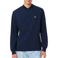 Lacoste T-shirts a maniche lunghe T-shirt manches longues en jersey de coton uomini - Marine - EU L