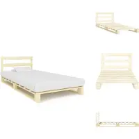vidaXL Letto in pallet di pino massiccio 90×200 cm - Letti e strutture letto