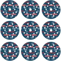 Bosch Carta Vetrata Expert O780 3x80/3x120/3x180 125 Mm 9 Unità