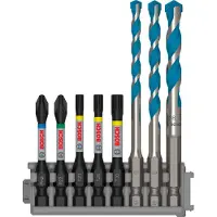Bosch Set Di Punte E Punte Impact Ph2/pz2/t20/25/30/hex-9 Mc 5/6/8