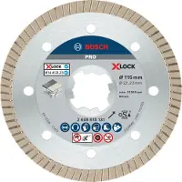 Bosch Accesorios Disco Diamantato X-lock Best Ceramic Extraclean Turbo 115x1.4x7 Mm
