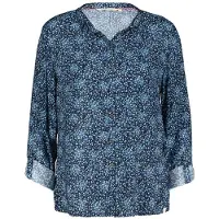DIDI Blouse Tyla Dark Blue Fuji Xs Print Taglia: 34 | Maglie a manica lunga Outlet | Donna | Blu