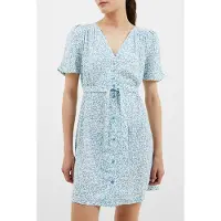 French Connection Breya Button Midi Dress Stillwater Taglia: 16 | Abiti Mini Outlet | Donna