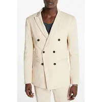 John Varvatos Peak Lapel Db Jacket China White Taglia: 54 | Cappotti doppiopetto Outlet | Uomo | Bianco