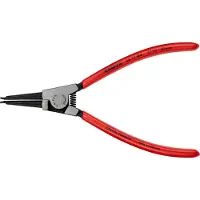 Knipex 46 11 G4 Pinza per anelli di sicurezza su alberi con rivestimento in plastica nera atramentata 180 mm
