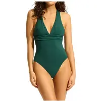 Seafolly Women's Collective Cross Back One Piece Costume intero Donna (32, variopinto)