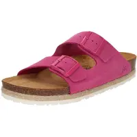Espadrij l'originale Women's Ami Velour Sandali Donna (38, fuchsia/beige)