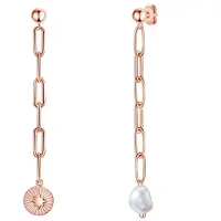 Valero Pearls Orecchini oro rosé / bianco perla