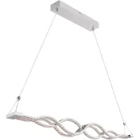 Globo Lighting Lampada a sospensione a LED, con cristalli di vetro, telecomando, dimmerabile