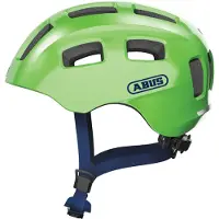 ABUS Kid's Youn-I 2.0 Casco per bici Bambini (48-54 cm - S, verde/nero)